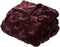 Atmosphera Plaid faux bont Bordeaux - 125 x 150 cm - Extra zacht