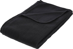 Atmosphera - Plaid - Fleece - Zwart - 125 x 150 cm