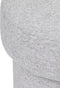 Atmosphera Poef Kita Ø37xH40cm - Nylon/Viscose - Grijs