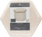 Atmosphera Poef/krukje/hocker Jiling - Opvouwbaar/opslag box 60L - Camel bruin - D40 x H38 cm - MDF/polyester