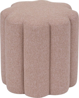 Atmosphera Poef Petal Ø38xH40cm - The Floral Collection - Roze