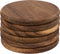 Atmosphera Presentatie schotel - Acacia - D10cm - Onderzetter - Set van 6