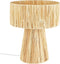 Atmosphera Raffia Tafellamp - Ø28xH34cm - Beige