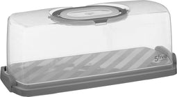 Atmosphera - Rechthoekige Gebakdoos - Grijs - Taartdoos - 36x16cm