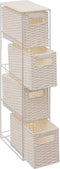 Atmosphera Rek - Badkamerrek - 4 Lades - L25xD15xH70cm - Wit