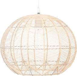 Atmosphera - Ronde Hanglamp - Rotan - Diameter Ø 38 - Beige
