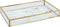 Atmosphera Rosio Keramische bakjes set van 2 stuks - Marmereffect - Wit
