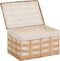 Atmosphera Rosy Stro manden set van 3 stuks - 59x37x40cm - Rotan