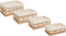Atmosphera Rosy Stro manden set van 4 stuks - 33x23x48cm - Rotan