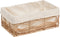Atmosphera Rosy Stro manden set van 4 stuks - 33x23x48cm - Rotan
