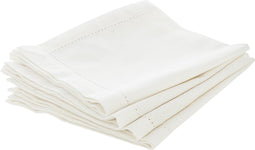 Atmosphera - servetten katoen - 40x40cm - 4St - Chembray servetten wit