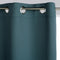 Atmosphera set van 2 Blauwe verduisteringsgordijnen 135x240cm - Kant en klaar met ringen - Gordijn r