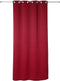 Atmosphera set van 2 Rode verduisteringsgordijnen 135x240cm - Kant en klaar met ringen - Gordijn raa
