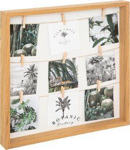 Atmosphera Siam fotohouder - 9 Foto's - Fotolijst - Hout - Fotohouder - 40 x 40 cm