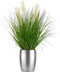 Atmosphera siergras kunstplant - grasplant sprieten/pluimen - donkergroen - H90 cm - in pot - pvc - kunstplanten binnen