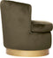 Atmosphera Solal fauteuil Kaki - Velvet - Relax stoel