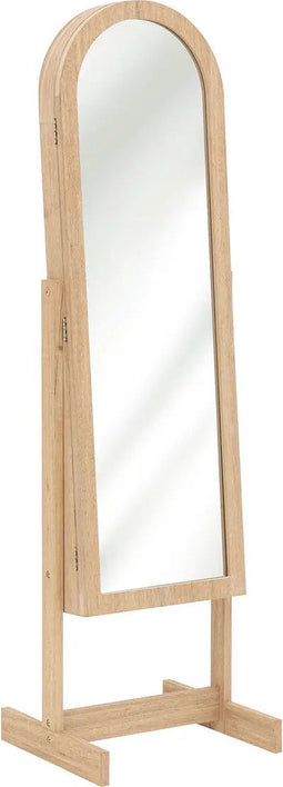 Atmosphera Soleya Juwelenkast met Spiegel - 42x38x145cm - Naturel