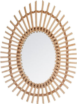 Atmosphera spiegel rotan ovaal - Wandspiegel - 43 x 58 cm