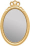 Atmosphera Spiegel/wandspiegel Little Princess - gouden rand - kinderkamer - 29 x 43 cm
