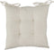 Atmosphera Stoelkussen Clem 38x38cm - Met 2 lintjes - 100% polyester - Beige Linnen