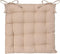 Atmosphera Stoelkussen Loria Beige 38 x 38 cm - Met 2 lintjes - 100% katoen