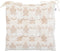 Atmosphera Stoelkussen Luna Jacquard 38x38cm - Met 2 lintjes - 100% polyester - Beige