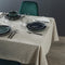 Atmosphera Tafelkleed Kadi Dune - 150 x 250 cm - 100% katoen - Linnenbeige - Blaadjes