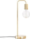 Atmosphera Tafellamp/bureaulampje Design Light - metallic goud - H46 cm - Leeslamp