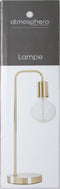 Atmosphera Tafellamp/bureaulampje Design Light - metallic goud - H46 cm - Leeslamp