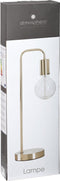 Atmosphera Tafellamp/bureaulampje Design Light - metallic koper - H46 cm - Leeslamp