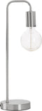 Atmosphera Tafellamp/bureaulampje Design Light - metallic zilver - H46 cm - Leeslamp
