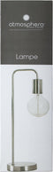 Atmosphera Tafellamp/bureaulampje Design Light - metallic zilver - H46 cm - Leeslamp