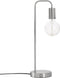 Atmosphera Tafellamp/bureaulampje Design Light - metallic zilver - H46 cm - Leeslamp