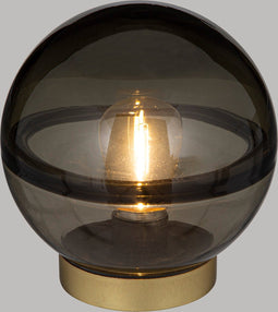 Atmosphera Tafellamp Line D15x16cm - Batterij niet inbegrepen - Zwart