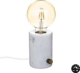 Atmosphera Tafellamp Saba met dimfunctie D8,5x11,5 - Wit - E27