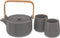 Atmosphera theepot met 2 kopjes taupe - 50 cl - Klein theepotje - Keramiek