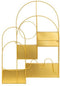 Atmosphera Tina Wandrek metaal - 50x13x60cm - Goud