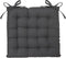 Atmosphera Tuintoelkussen - antraciet grijs - katoen - 38 x 6 cm - zitkussen