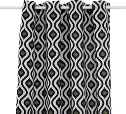 Atmosphera Twisted Lime Gordijn 140x260cm - Gordijnen kant en klaar met haakjes ringen - Multi