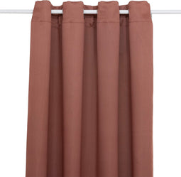 Atmosphera Verduisteringsgordijn 135x240cm - Gordijnen kant en klaar met haakjes ringen - Terracotta