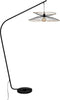 Atmosphera Vloerlamp Alara 110x60xH177cm - Drukknop - Zwart