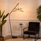 Atmosphera Vloerlamp Alara 110x60xH177cm - Drukknop - Zwart