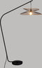 Atmosphera Vloerlamp Alara 110x60xH177cm - Drukknop - Zwart
