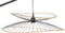 Atmosphera Vloerlamp Alara 110x60xH177cm - Drukknop - Zwart