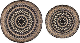 Atmosphera Wanddecoratie manden set zeegras 2 stuks - Muur decoratie - set van 2 -