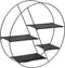 Atmosphera Wandplank - Rond - D50cm - Zwart