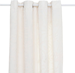 Atmosphera Willow Jacquard Gordijn 135x260cm - Gordijnen kant en klaar met haakjes ringen - Ivoor