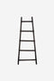 House of Seasons - Decoratie Houten Rek - Ladderrek voor handdoeken en kleding - Zwart - L29 x B49 x H119 cm