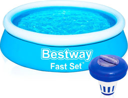 Bestway Zwembad - Opblaasbaar Kinderzwembad Ø 183 cm - Inclusief Chloordrijver - Blauw