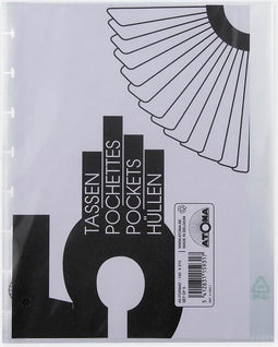 Atoma | Notebook Systeem | Transparante hoezen | A5 - 5 stuk